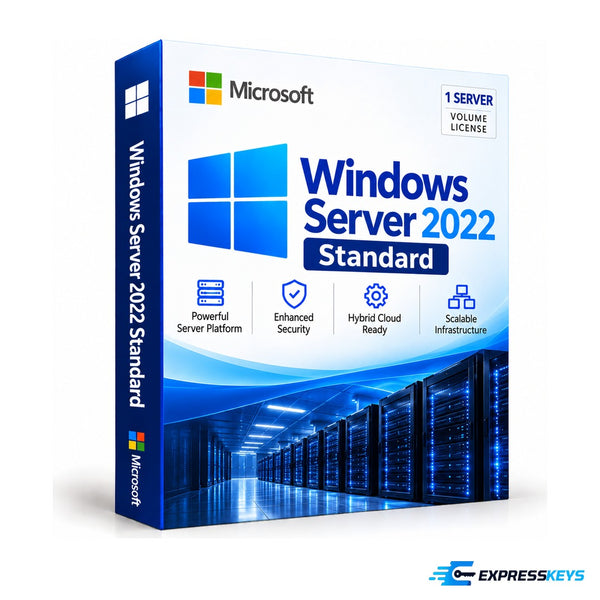 Windows Server 2022 Standard 16-core Retail (5 User) – Express Keys
