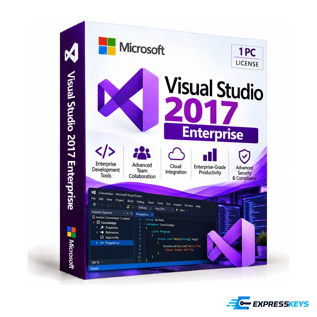 Microsoft Visual Studio 2017 Enterprise – Express Keys