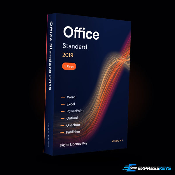 Office 2019 Standard (5 Keys) digital licence – Express Keys